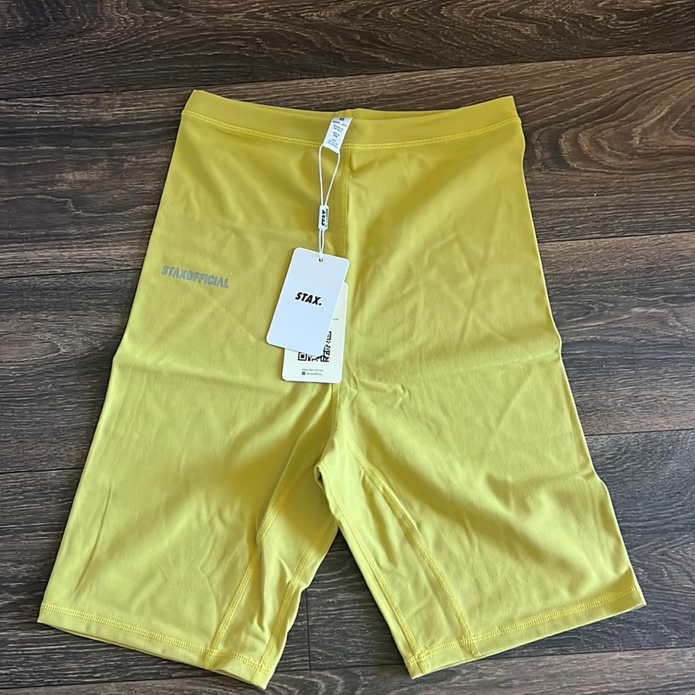 Stax Biker Shorts in Mustard